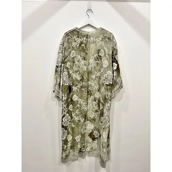 Raj Emery Embroidered Duster Kimono - Picture 16 of 16